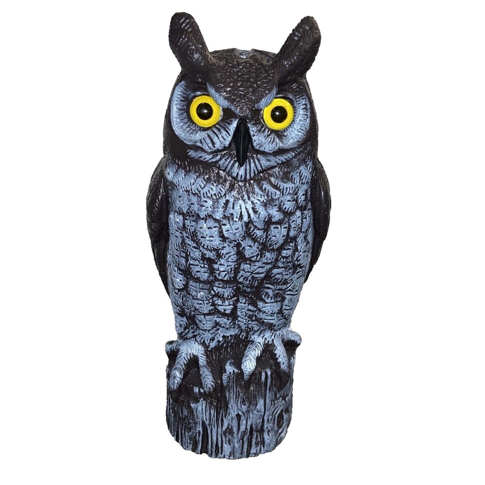 Dalen Products Vintage Owl Blow Mold Halloween 1990 Outdoor Garden Decoy 16" USA